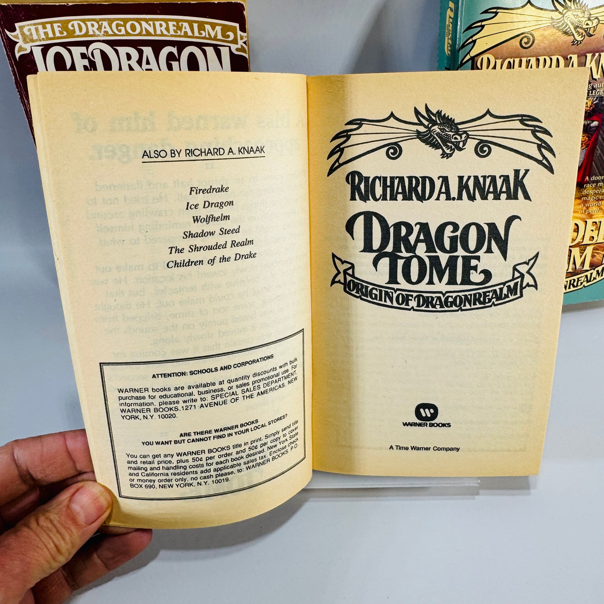 Dragonrealm Book Bundle Richard A. Knaak Vintage Fantasy Paperbacks 1989–1992