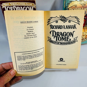 Dragonrealm Book Bundle Richard A. Knaak Vintage Fantasy Paperbacks 1989–1992