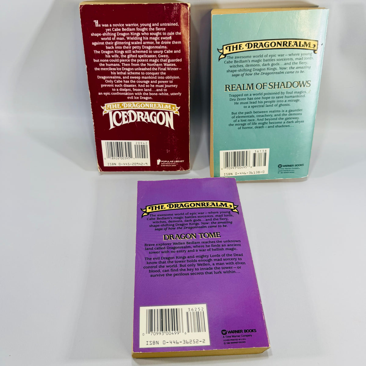 Dragonrealm Book Bundle Richard A. Knaak Vintage Fantasy Paperbacks 1989–1992