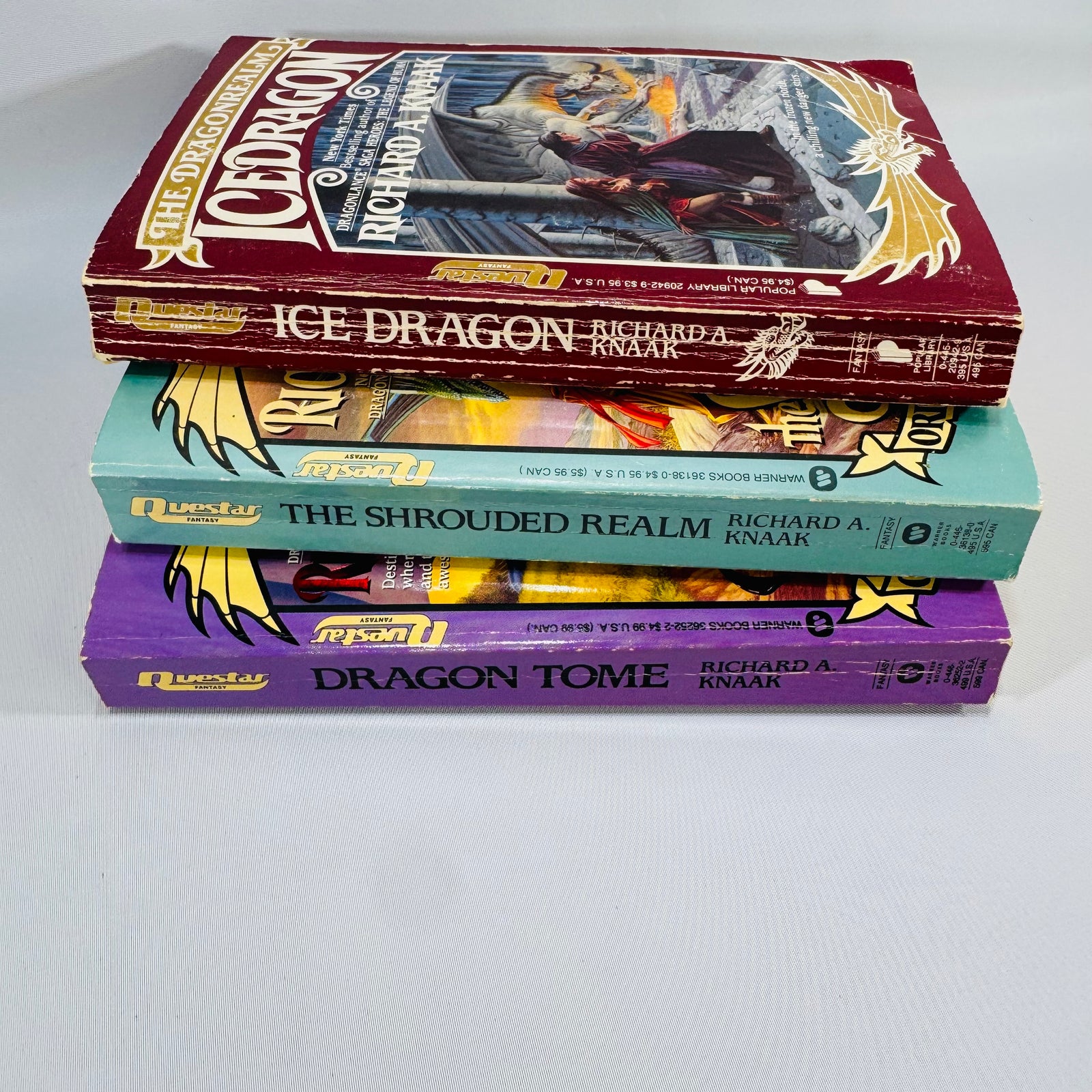 Dragonrealm Book Bundle Richard A. Knaak Vintage Fantasy Paperbacks 1989–1992