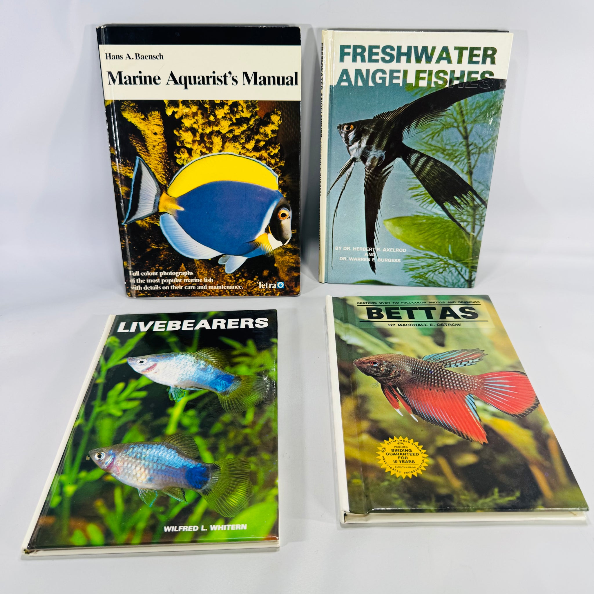 Four-Book Aquarium Care Lot – TFH Publications | Vintage Fish Guides