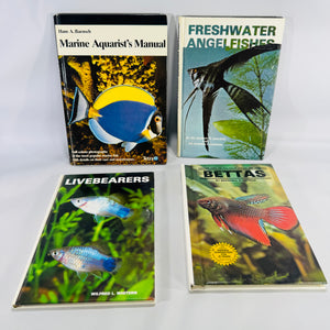 Four-Book Vintage Aquarium Care Bundle | TFH Publications 1979–1989 | Fishkeeping Guides