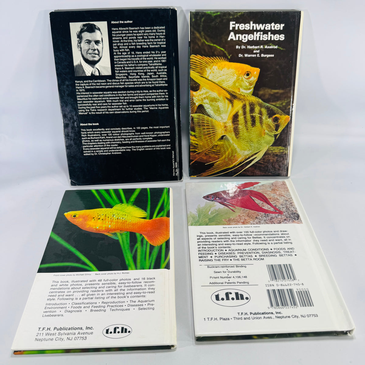 Four-Book Vintage Aquarium Care Bundle | TFH Publications 1979–1989 | Fishkeeping Guides
