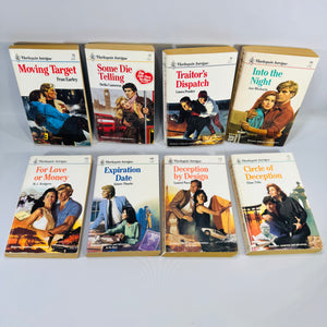 Harlequin Intrigue Book Bundle 8 Vintage Romantic Suspense Paperbacks 1987–1989