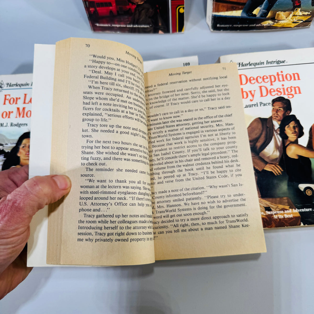 Harlequin Intrigue Book Bundle 8 Vintage Romantic Suspense Paperbacks 1987–1989