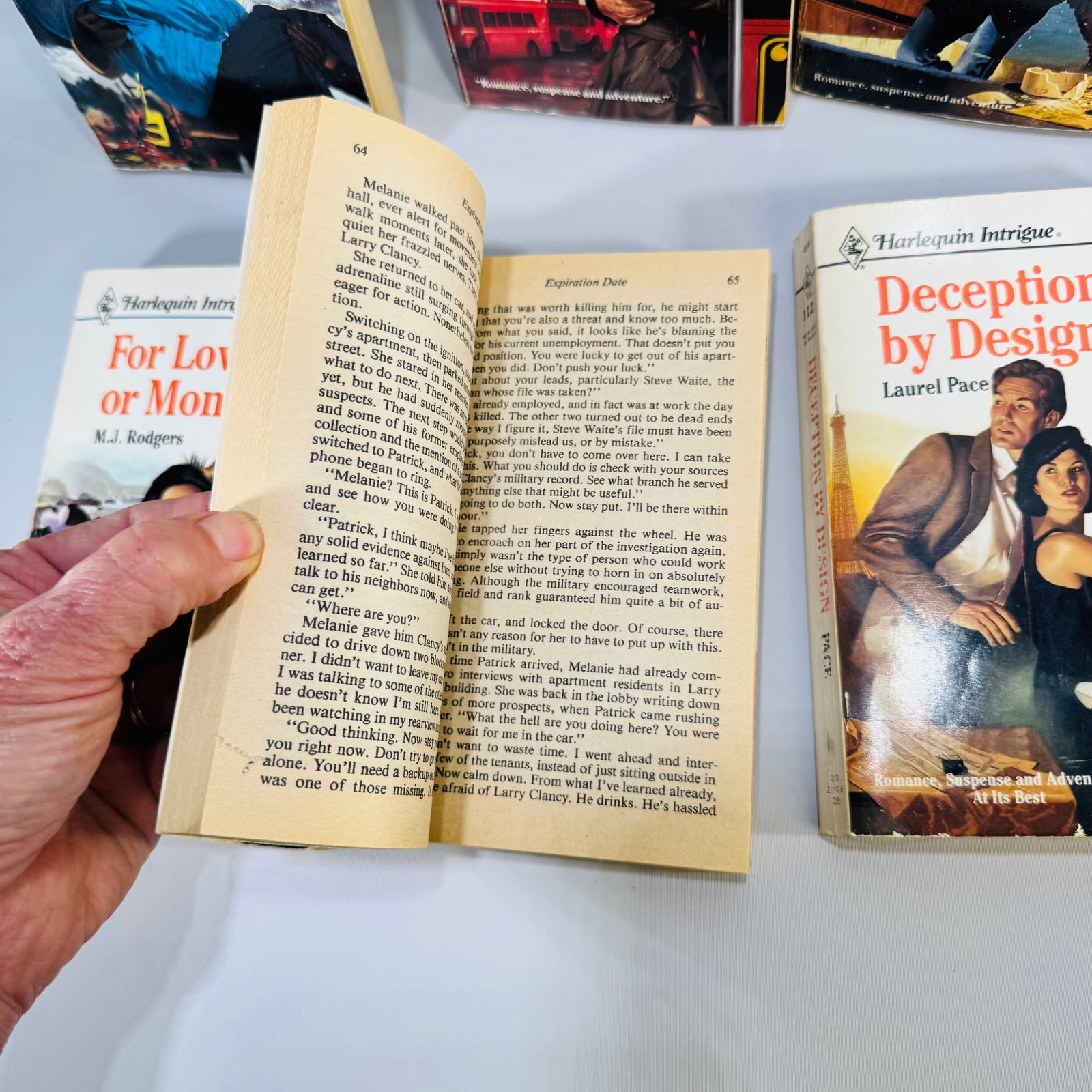 Harlequin Intrigue Book Bundle 8 Vintage Romantic Suspense Paperbacks 1987–1989