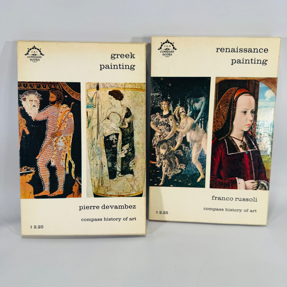 Greek Painting (Pierre Devambez, 1962) &amp; Renaissance Painting (Franco Russoli, 1962) – Vintage Art History Paperbacks