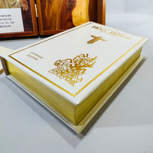 Memorial Edition Holy Bible Illustrated Catholic Edition in Wooden Box