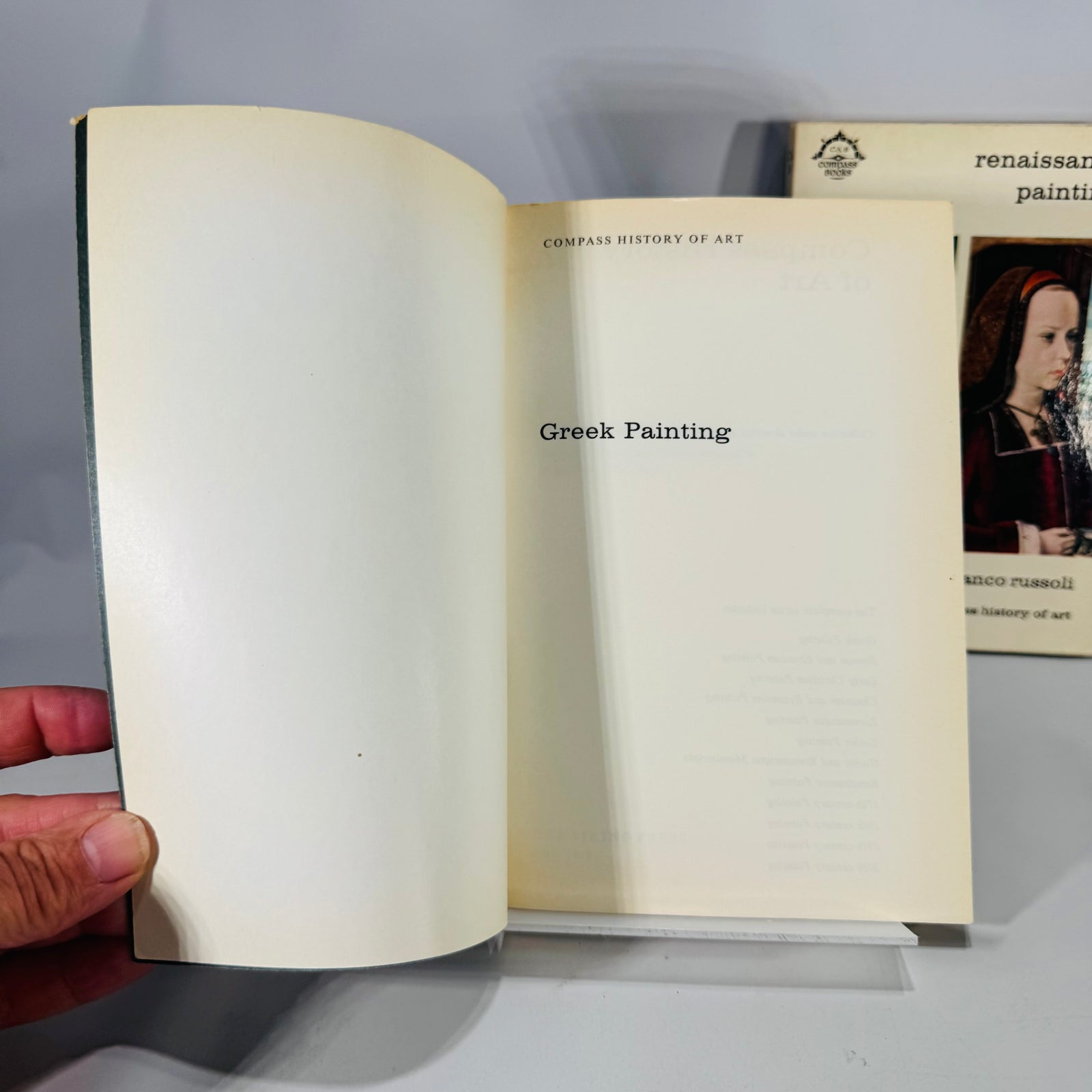 Greek Painting (Pierre Devambez, 1962) & Renaissance Painting (Franco Russoli, 1962) – Vintage Art History Paperbacks