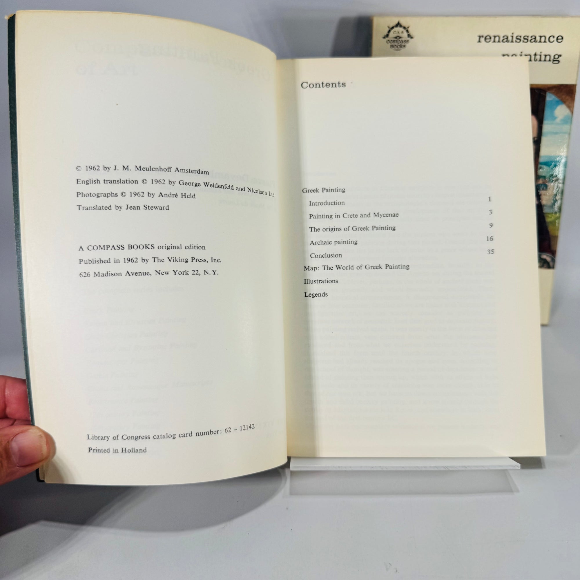 Greek Painting (Pierre Devambez, 1962) & Renaissance Painting (Franco Russoli, 1962) – Vintage Art History Paperbacks