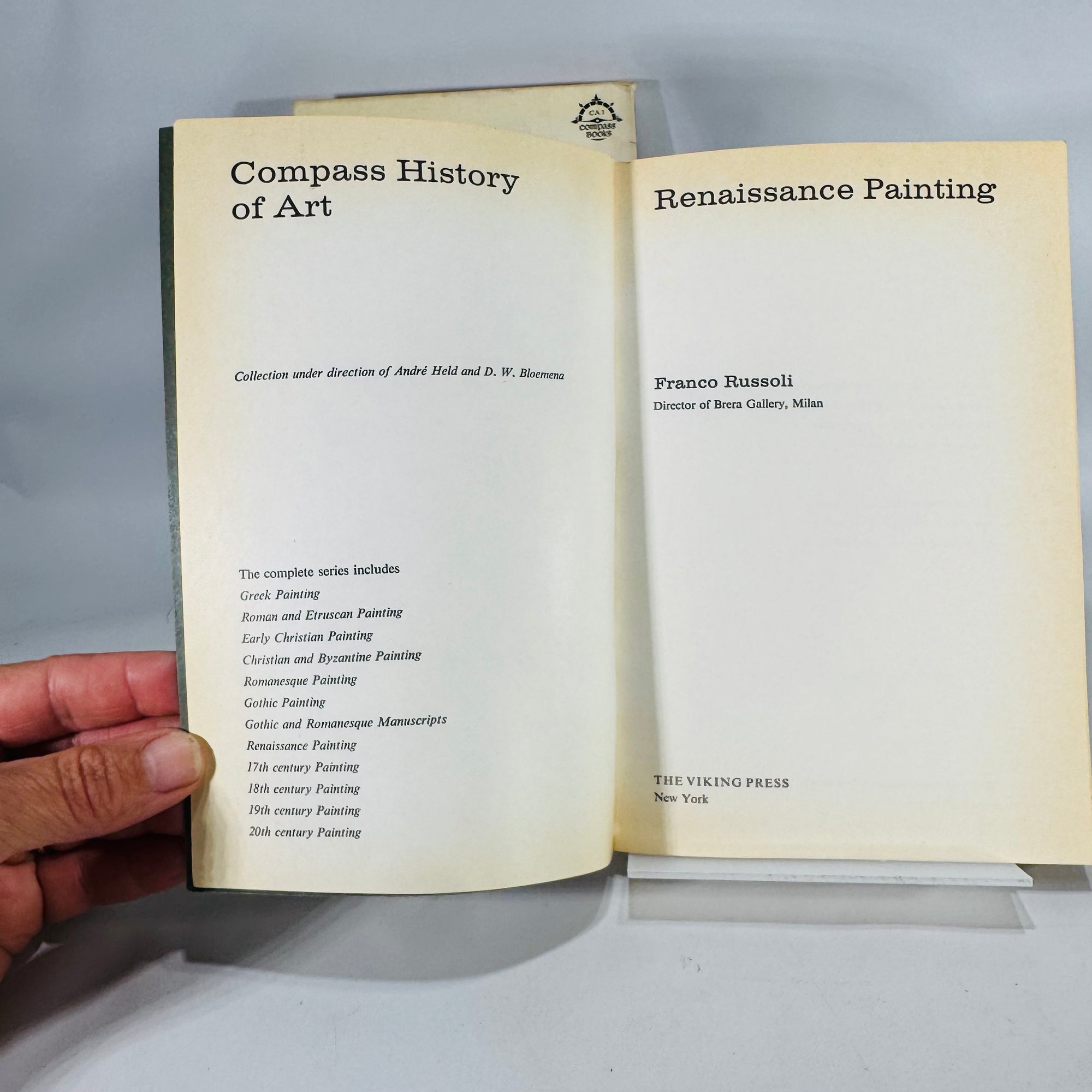 Greek Painting (Pierre Devambez, 1962) & Renaissance Painting (Franco Russoli, 1962) – Vintage Art History Paperbacks