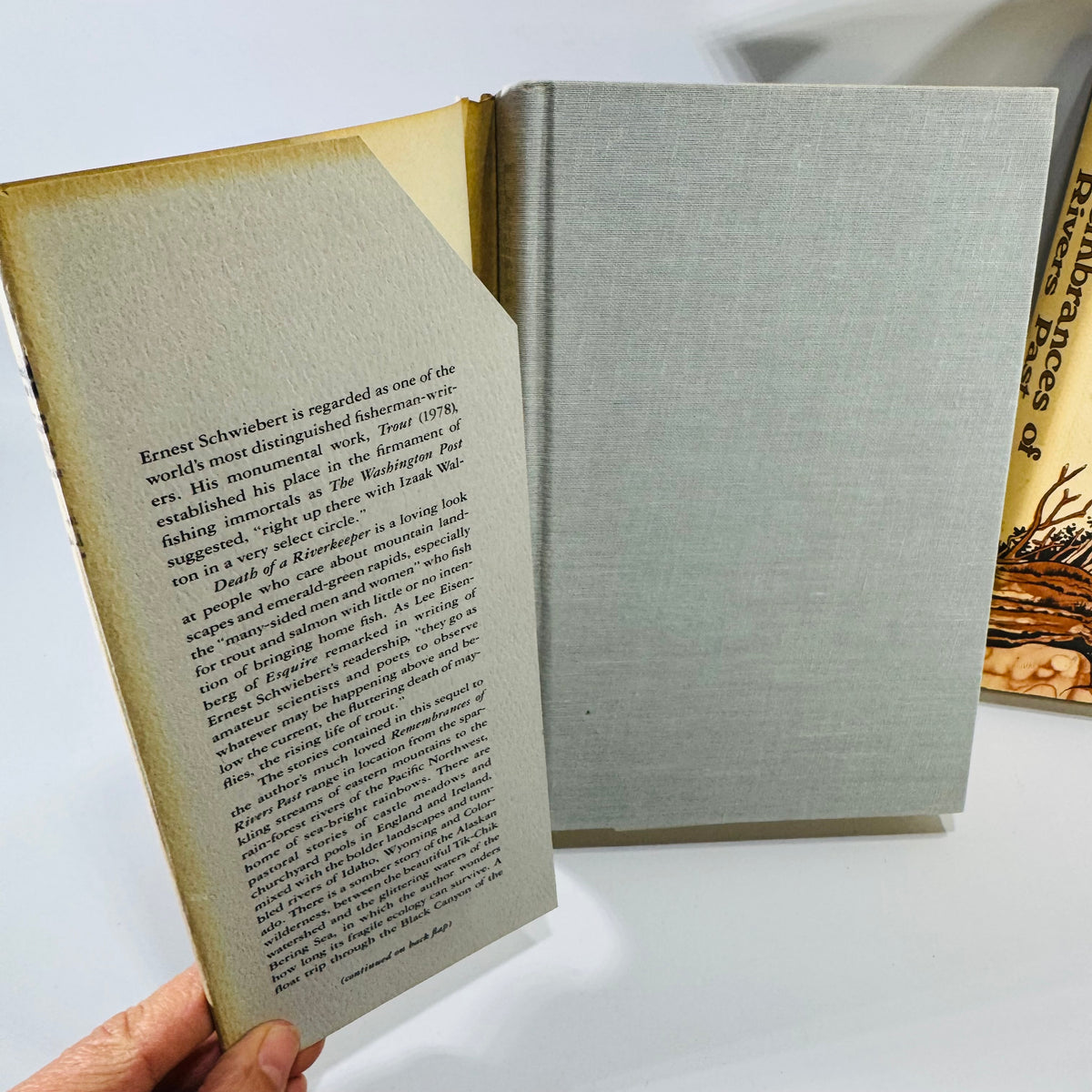 Vintage Ernest Schwiebert Fly Fishing Book Bundle Death of a Riverkeeper Remembrances of Rivers Past Hardcover