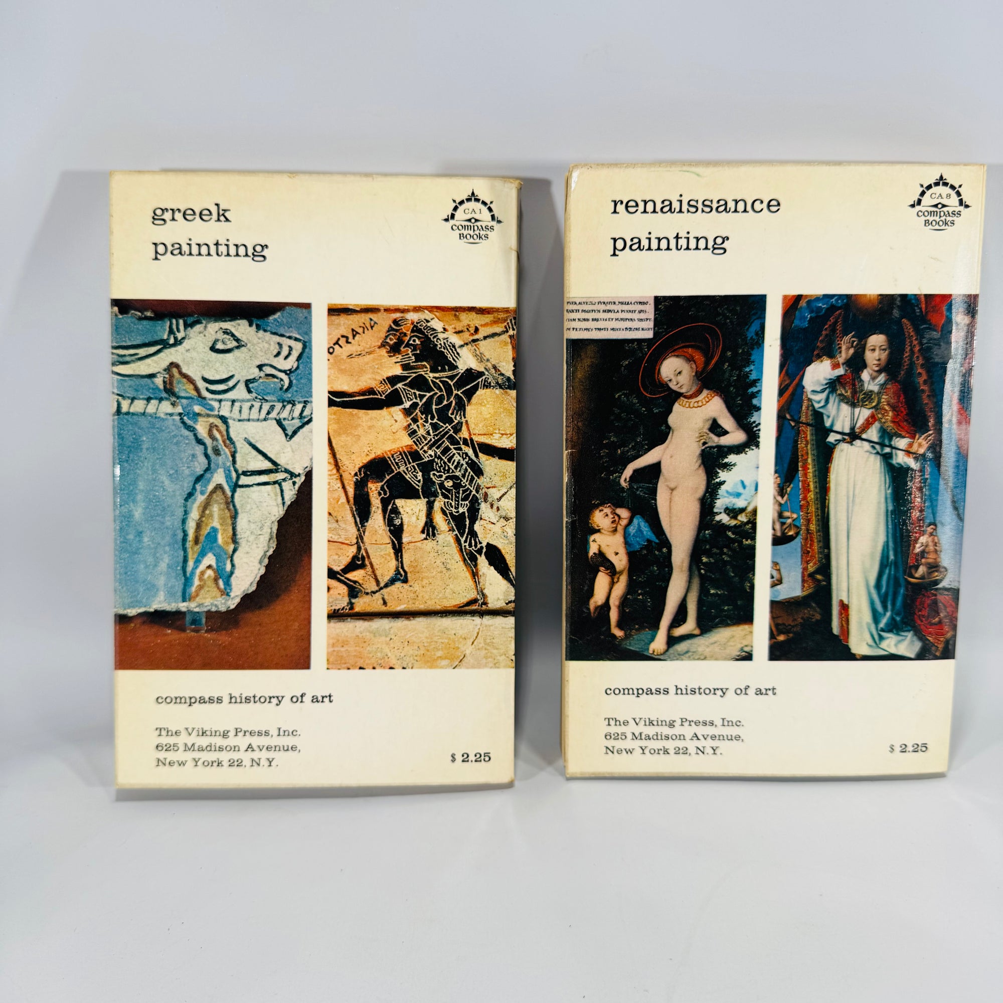 Greek Painting (Pierre Devambez, 1962) & Renaissance Painting (Franco Russoli, 1962) – Vintage Art History Paperbacks