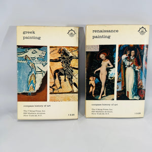 Greek Painting (Pierre Devambez, 1962) & Renaissance Painting (Franco Russoli, 1962) – Vintage Art History Paperbacks