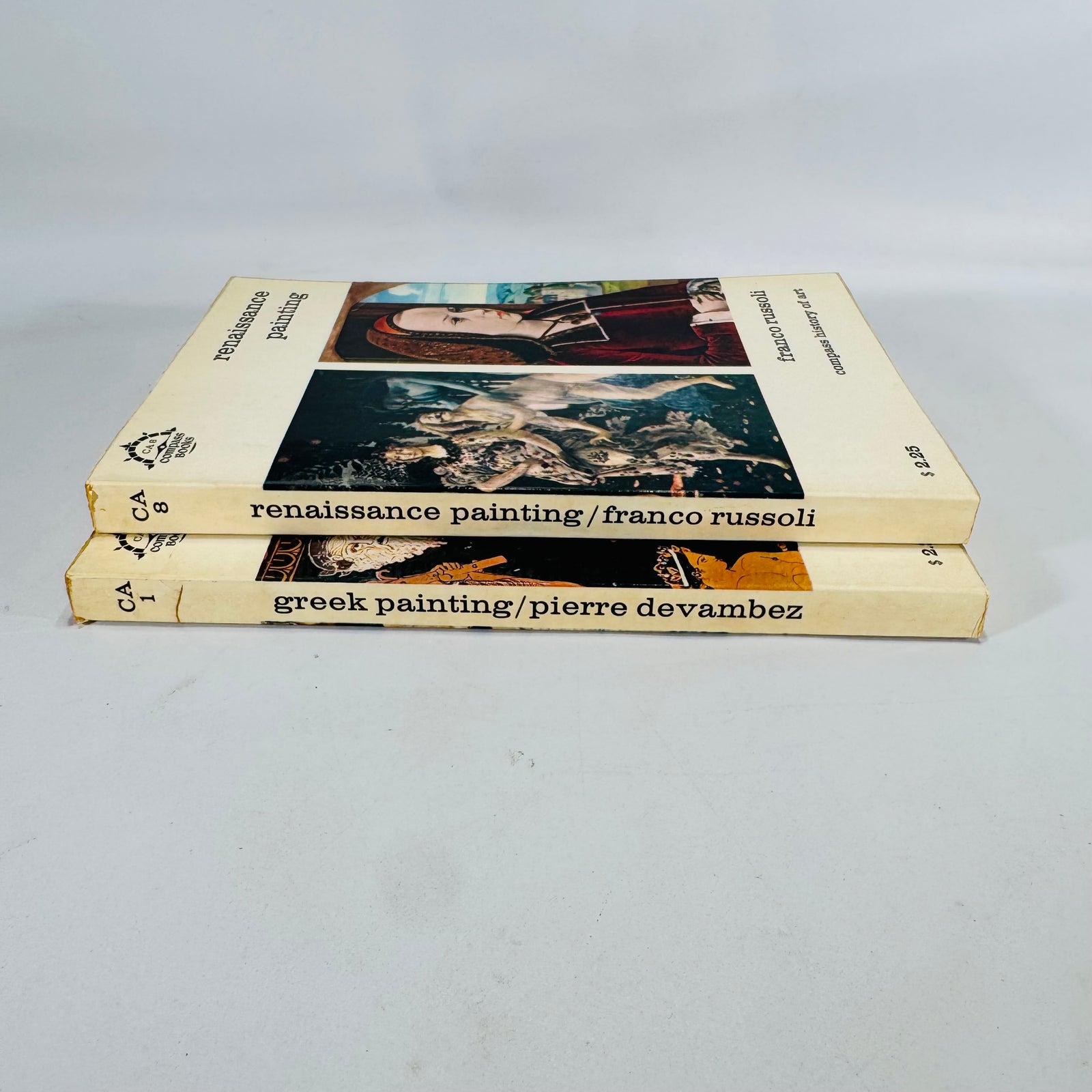 Greek Painting (Pierre Devambez, 1962) & Renaissance Painting (Franco Russoli, 1962) – Vintage Art History Paperbacks