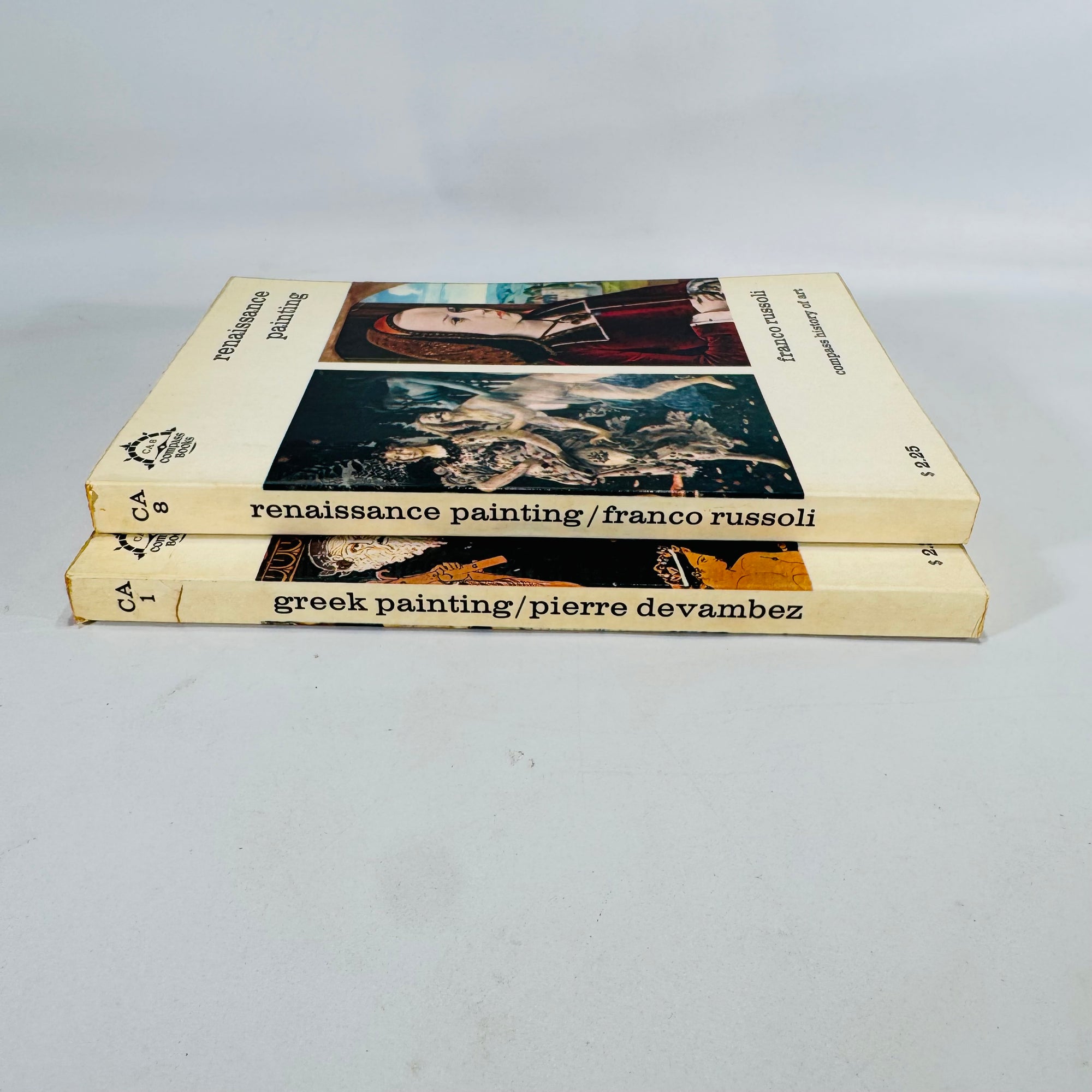 Greek Painting (Pierre Devambez, 1962) & Renaissance Painting (Franco Russoli, 1962) – Vintage Art History Paperbacks