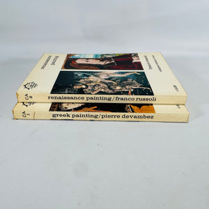 Greek Painting (Pierre Devambez, 1962) & Renaissance Painting (Franco Russoli, 1962) – Vintage Art History Paperbacks