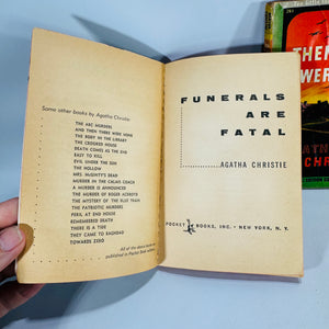 Agatha Christie Vintage Pocket Book Bundle | And Then There Were None & Funerals Are Fatal | 1945 & 1954 Editions