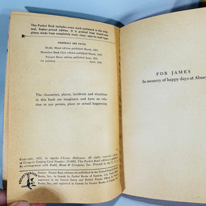 Agatha Christie Vintage Pocket Book Bundle | And Then There Were None & Funerals Are Fatal | 1945 & 1954 Editions