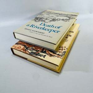 Vintage Ernest Schwiebert Fly Fishing Book Bundle Death of a Riverkeeper Remembrances of Rivers Past Hardcover
