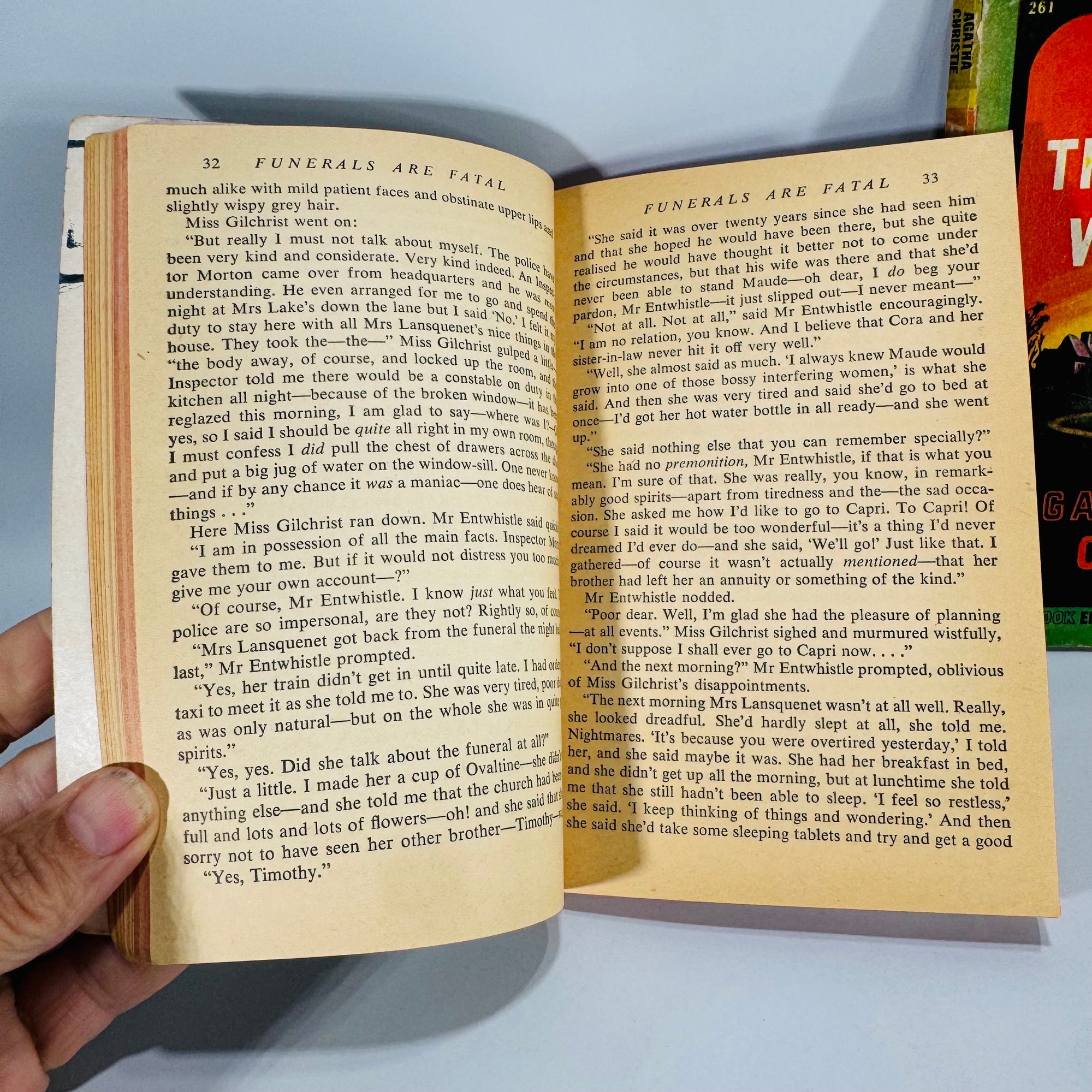 Agatha Christie Vintage Pocket Book Bundle | And Then There Were None & Funerals Are Fatal | 1945 & 1954 Editions