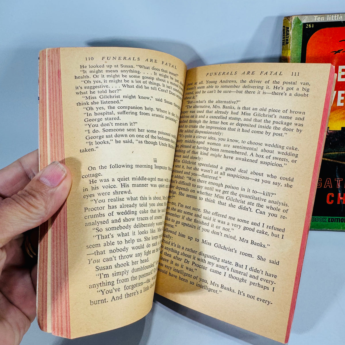 Agatha Christie Vintage Pocket Book Bundle | And Then There Were None & Funerals Are Fatal | 1945 & 1954 Editions