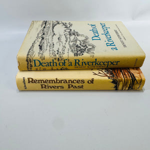 Vintage Ernest Schwiebert Fly Fishing Book Bundle Death of a Riverkeeper Remembrances of Rivers Past Hardcover