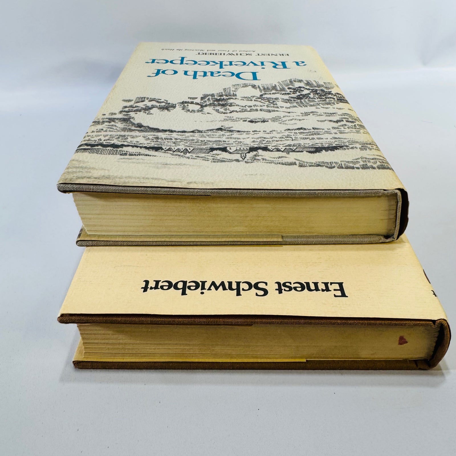 Vintage Ernest Schwiebert Fly Fishing Book Bundle Death of a Riverkeeper Remembrances of Rivers Past Hardcover