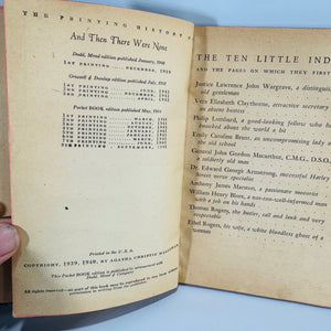 Agatha Christie Vintage Pocket Book Bundle | And Then There Were None & Funerals Are Fatal | 1945 & 1954 Editions