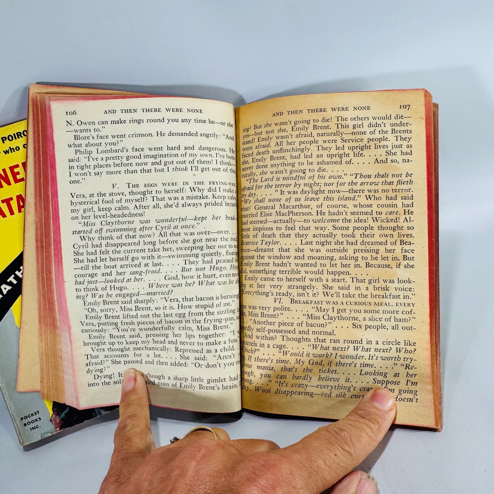Agatha Christie Vintage Pocket Book Bundle | And Then There Were None & Funerals Are Fatal | 1945 & 1954 Editions