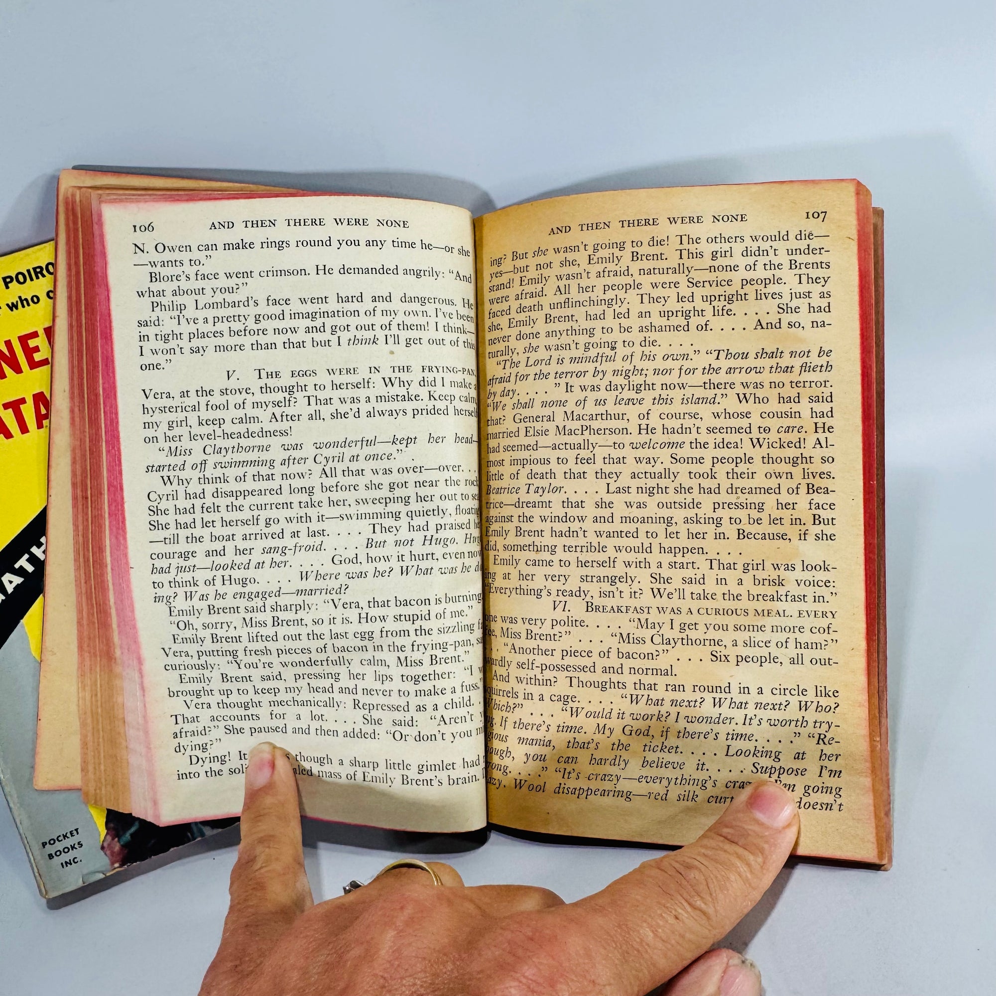 Agatha Christie Vintage Pocket Book Bundle | And Then There Were None & Funerals Are Fatal | 1945 & 1954 Editions