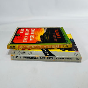 Agatha Christie Vintage Pocket Book Bundle | And Then There Were None & Funerals Are Fatal | 1945 & 1954 Editions