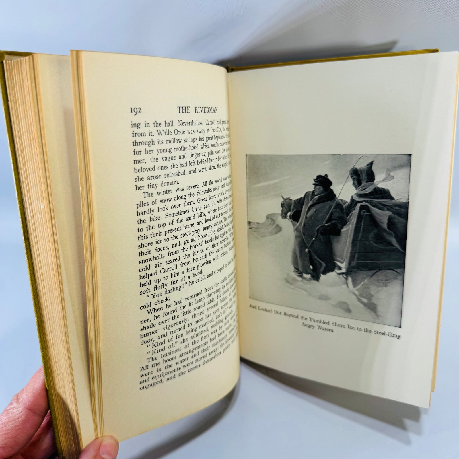 The Riverman by Stewart Edward White 1908 Hardcover – Vintage Adventure Novel with N.C. Wyeth Illustrations