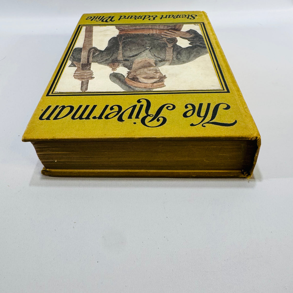 The Riverman by Stewart Edward White 1908 Hardcover – Vintage Adventure Novel with N.C. Wyeth Illustrations