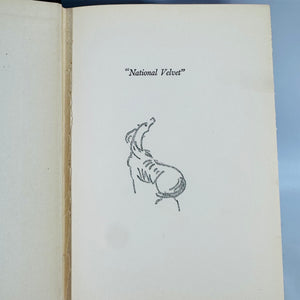 National Velvet by Enid Bagnold 1935 | Vintage Horse Racing Novel Book Club Edition | Classic Equestrian Fiction Collectible