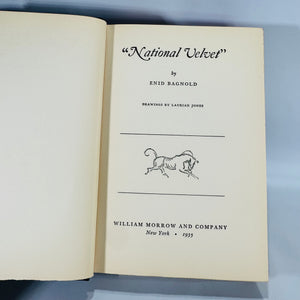 National Velvet by Enid Bagnold 1935 | Vintage Horse Racing Novel Book Club Edition | Classic Equestrian Fiction Collectible
