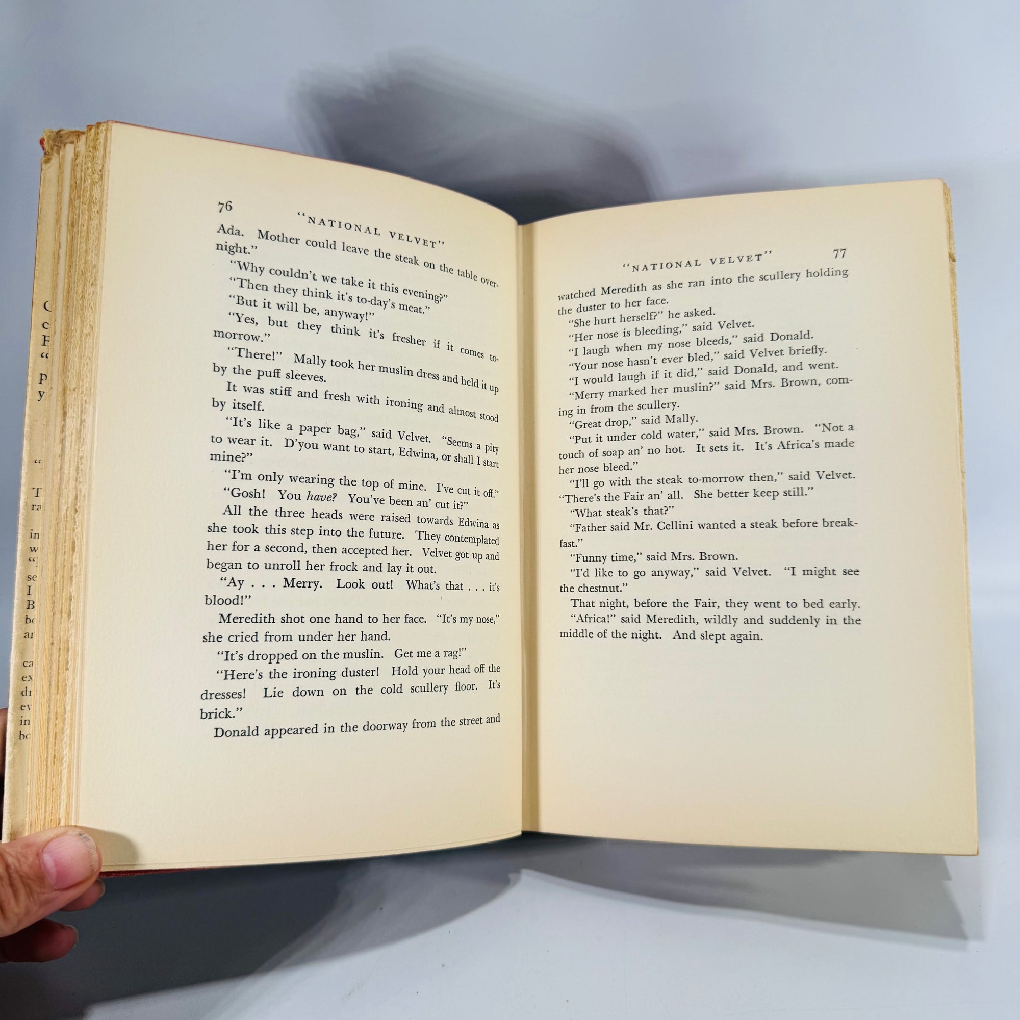 National Velvet by Enid Bagnold 1935 | Vintage Horse Racing Novel Book Club Edition | Classic Equestrian Fiction Collectible