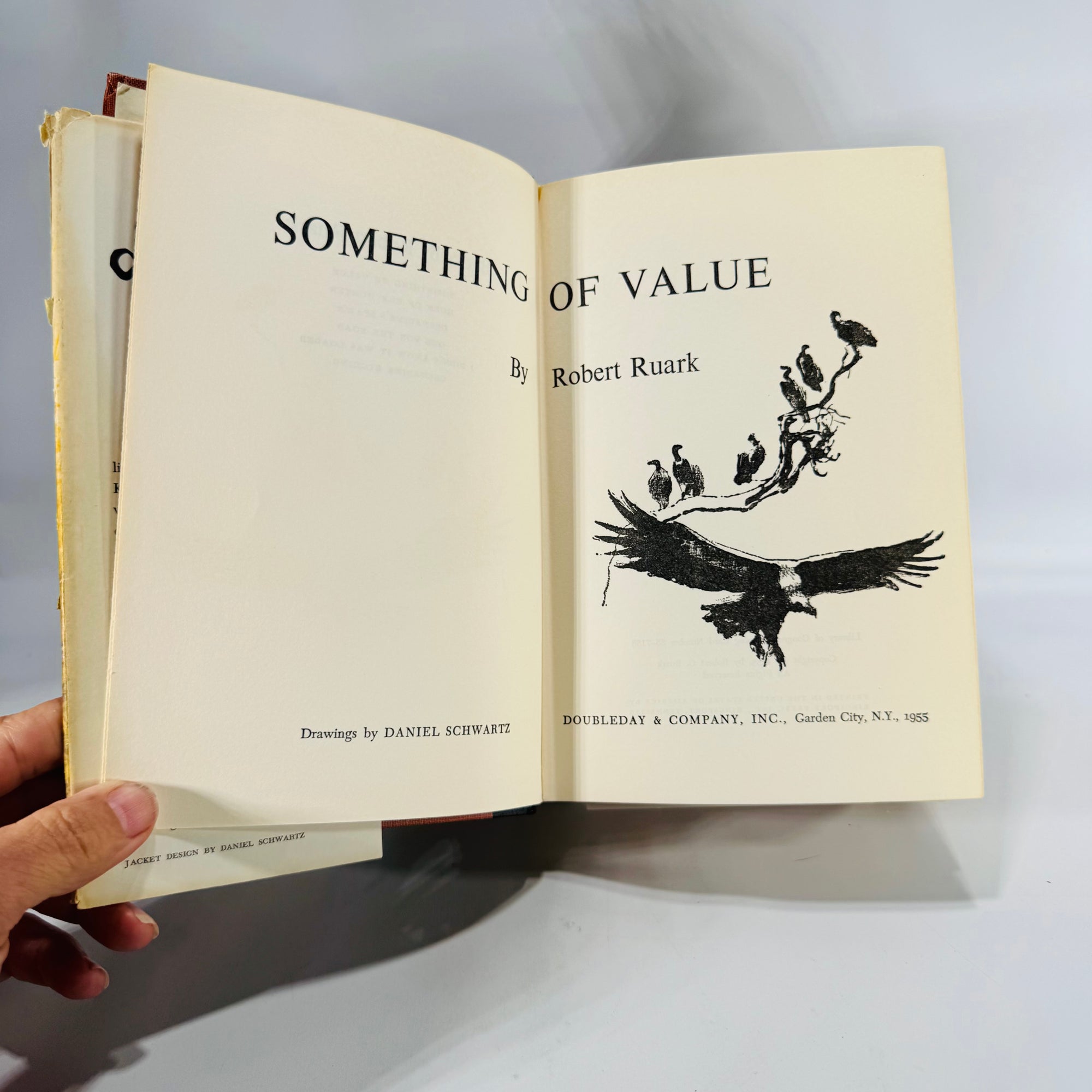 Something of Value by Robert Ruark 1955 | Vintage Historical Fiction Book | Book of the Month Club Edition | African Novel Kenya