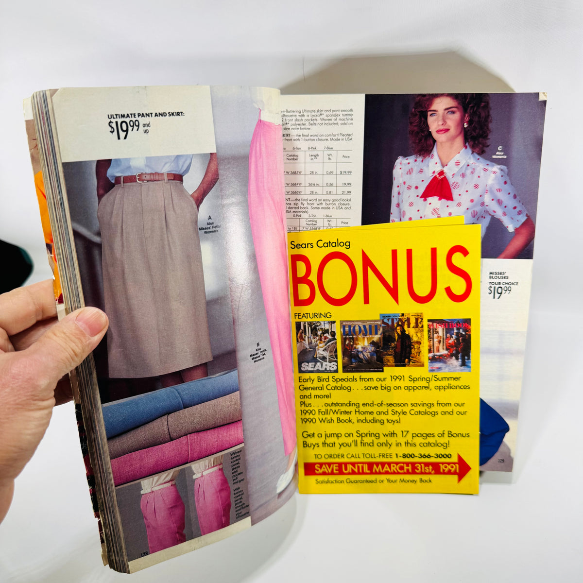 Vintage 1991 Sears Spring Summer Catalog 90s Fashion Home Decor Mail Order Book