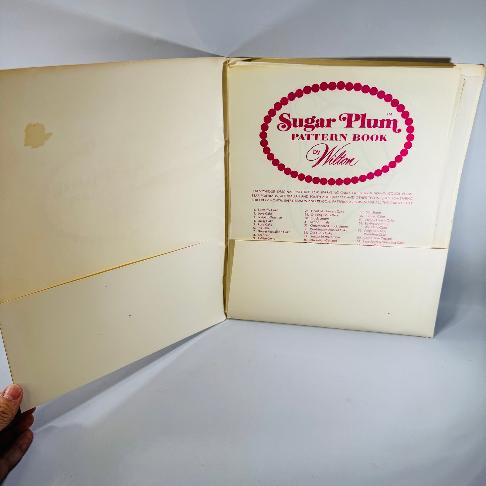 Vintage Wilton Sugar Plum Pattern Book 1972 Cake Decorating Templates