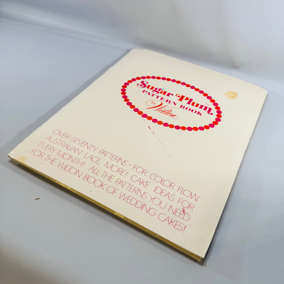 Vintage Wilton Sugar Plum Pattern Book 1972 Cake Decorating Templates