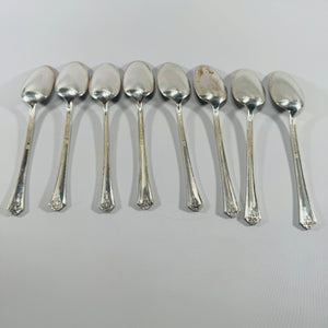 Vintage Holmes & Edwards Inlaid Silverplate Teaspoons Set of 8