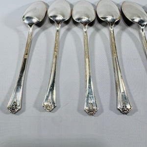Vintage Holmes & Edwards Inlaid Silverplate Teaspoons Set of 8