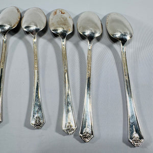 Vintage Holmes & Edwards Inlaid Silverplate Teaspoons Set of 8