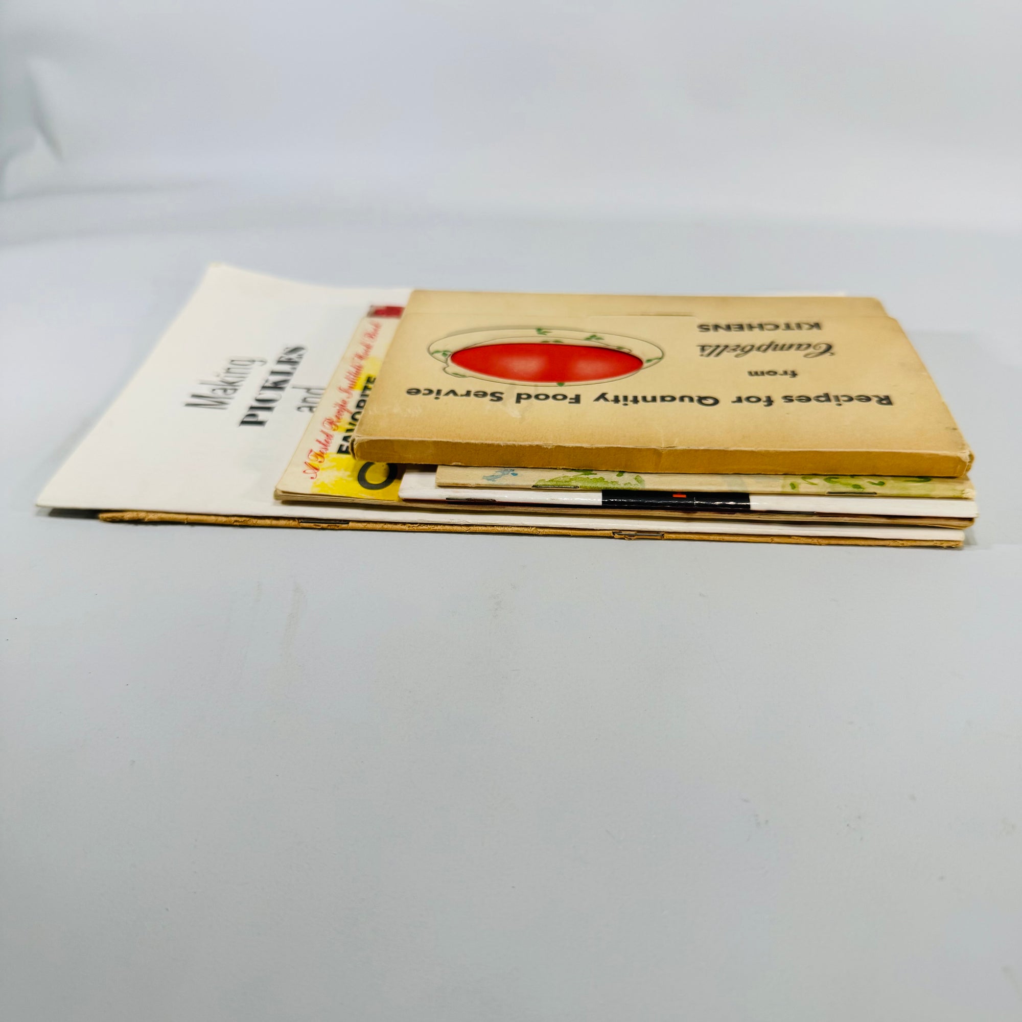 Vintage Culinary Ephemera — 7-Piece Mid-Century Recipe Pamphlet Bundle (c.1950s–1970s) — Campbell’s, Wesson “101 Ways to Cook Chicken,” Hamilton Beach | Illustrated, Culinary History