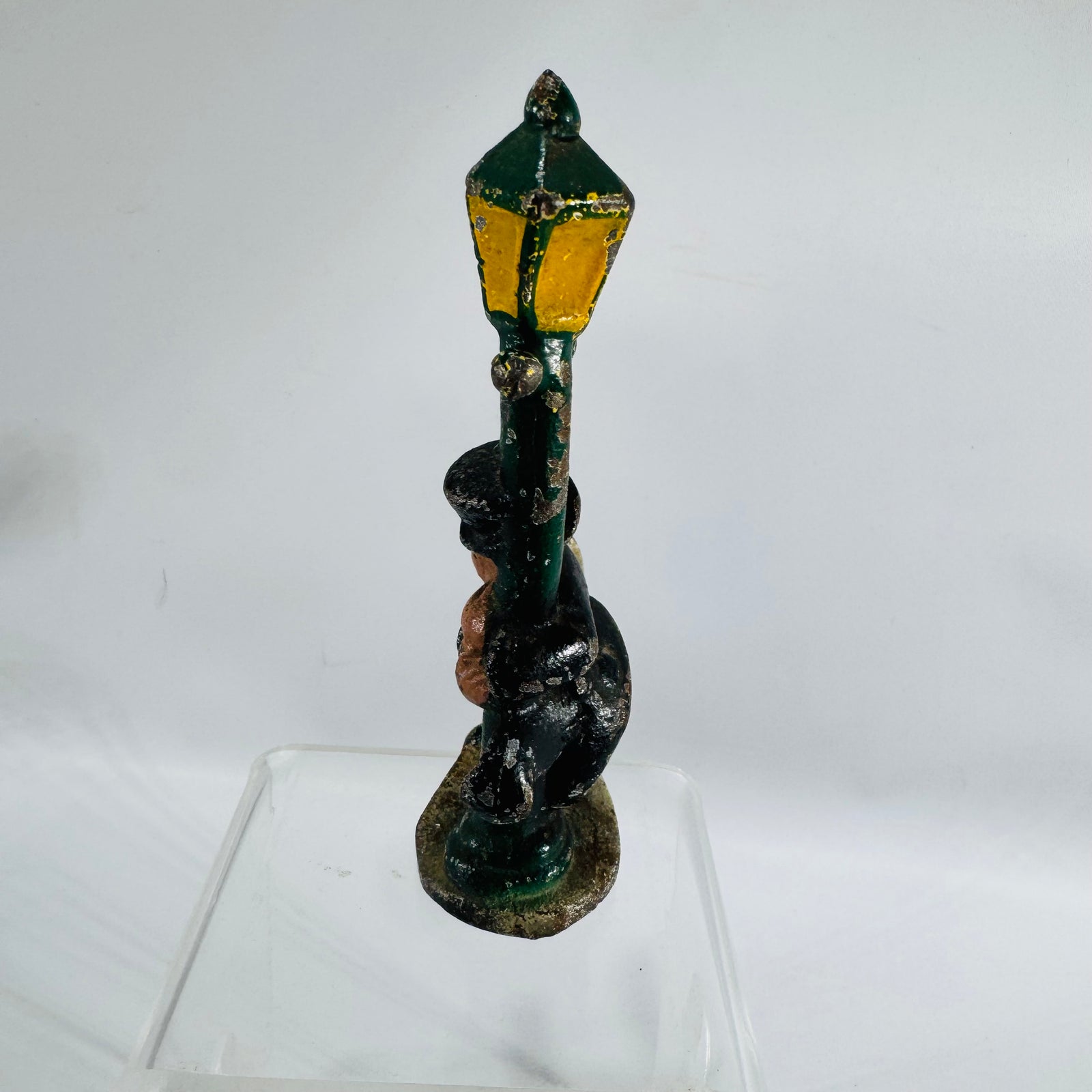 Vintage Cast Iron Drunk Man Lamp Post Bottle Opener New Orleans Barware Figure