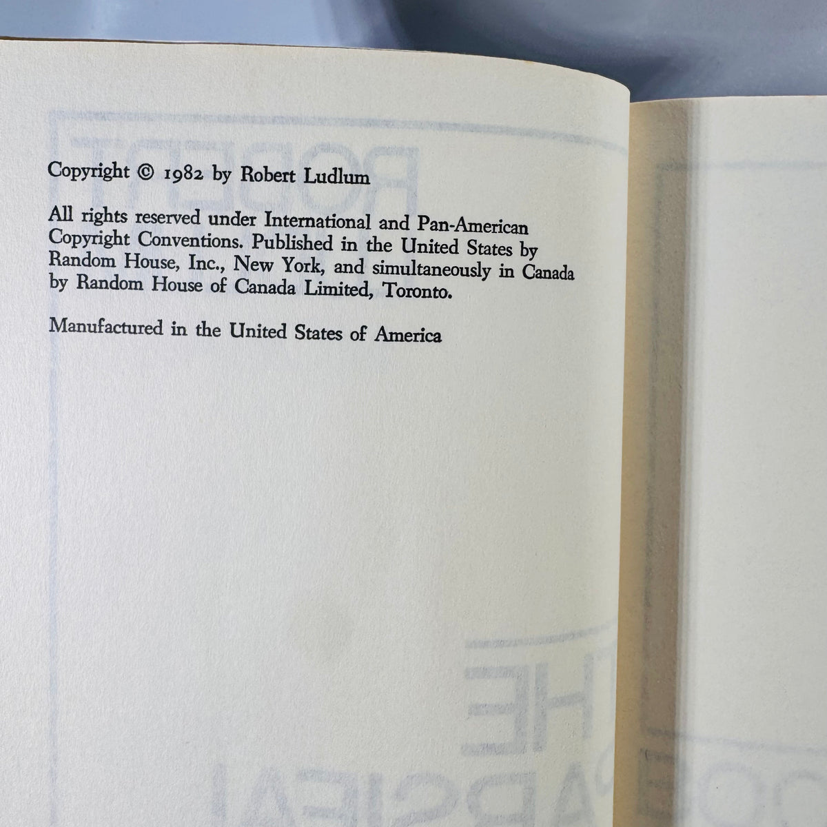 The Parsifal Mosaic by Robert Ludlum (1982) – Vintage Thriller