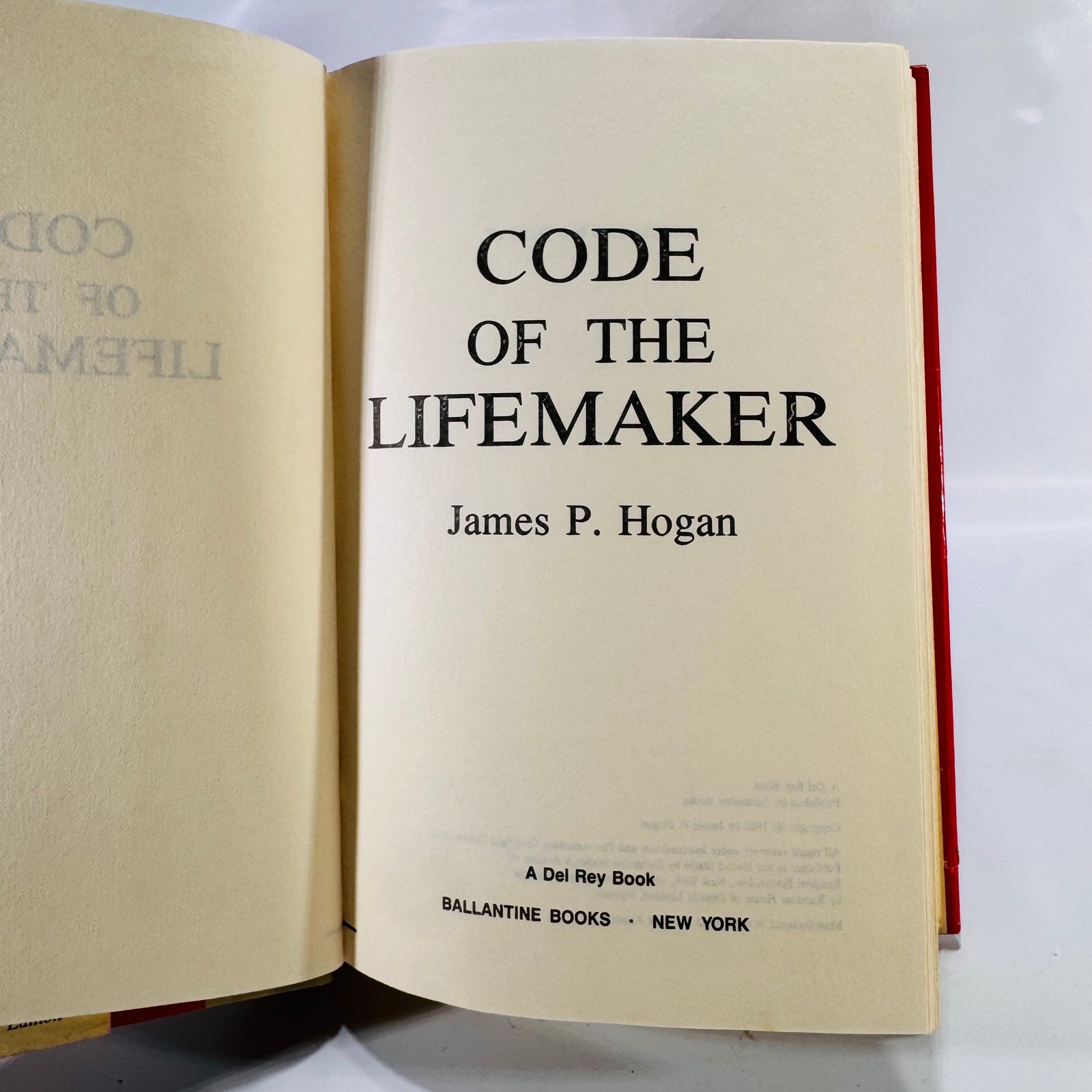 Code of the Life Maker by James P. Hogan (1983) – A Del Rey Science Fiction Novel
