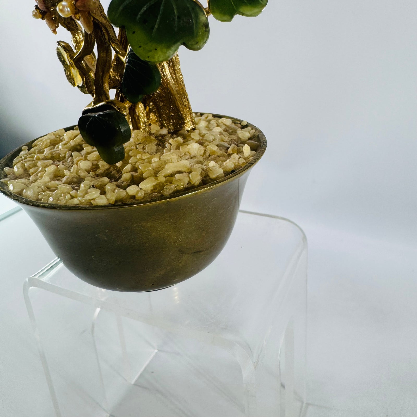 Vintage Swoboda Gemstone Bonsai Tree Mid Century Hollywood Regency Decor