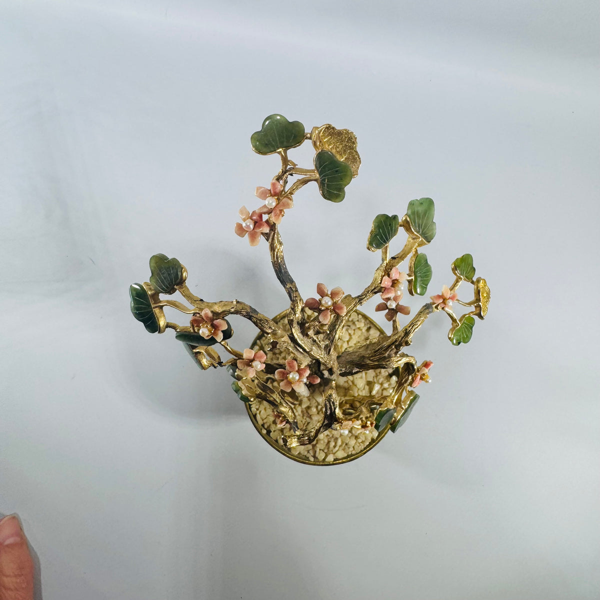 Vintage Swoboda Gemstone Bonsai Tree Mid Century Hollywood Regency Decor
